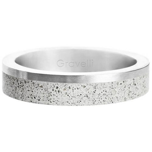 Gravelli Betonový prsten Edge Slim ocelová/šedá GJRUSSG