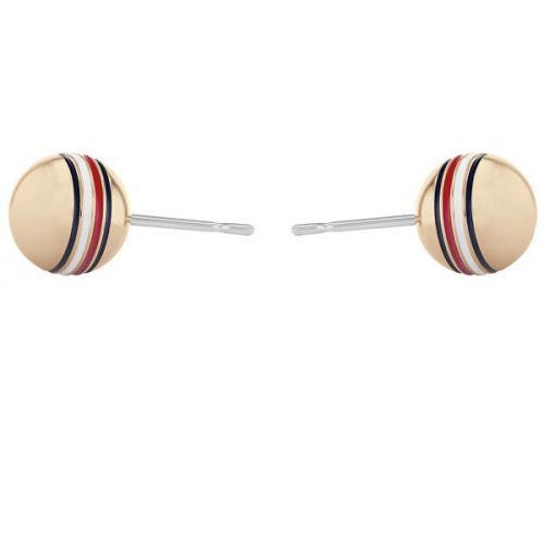Tommy Hilfiger Bronzové náušnice pecky z oceli 2780519