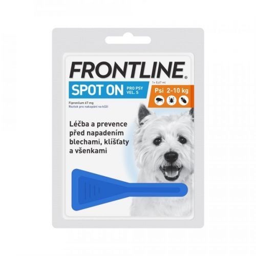 FRONTLINE Spot-on pro psy S (2-10 kg) 1x 0,67 ml