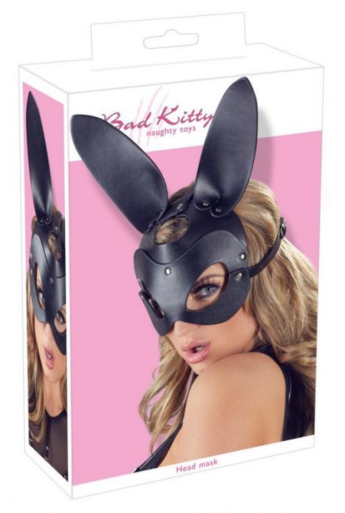 Bad Kitty - Wild Bunny Mask with Ears (Black)