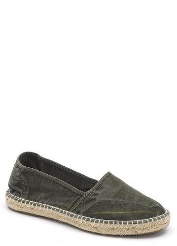 Khaki ekologické espadrilky Natural World - 36