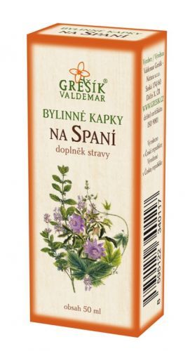 Valdemar Grešík Grešík bylinné kapky Na spaní 50 ml