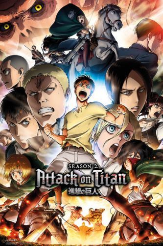 GB EYE Plakát, Obraz - Attack on Titan (Shingeki no kyojin) - Season 2 Collage Key Art, (61 x 91.5 cm)