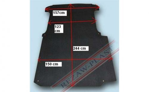 REZAW PLAST Vana do kufru, VW T5, 2003-> 2 sedadlový, krátká verze, bez okraje a protiskluzové vrstvy