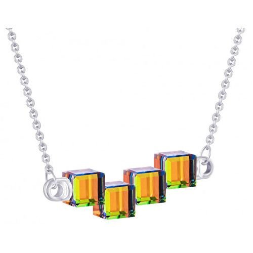 Preciosa Stříbrný náhrdelník s krystaly Crystal Cubes 6062 41