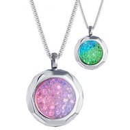 Preciosa Ocelový náhrdelník s krystaly Duo Colour 7313 70