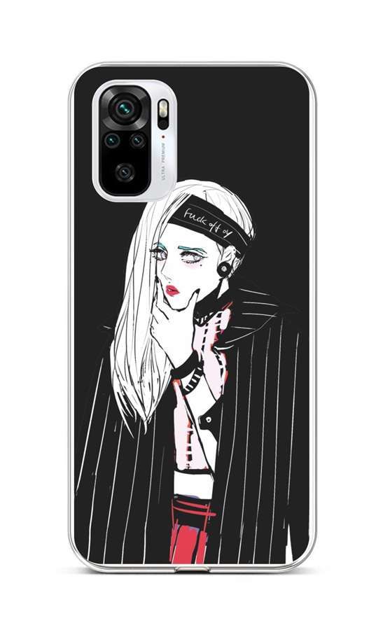 Kryt TopQ Xiaomi Redmi Note 10 silikon Dark Girl 58999