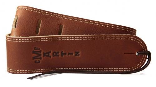 Martin 18A0012 Baseball Glove Leather Guitar Strap, Brown