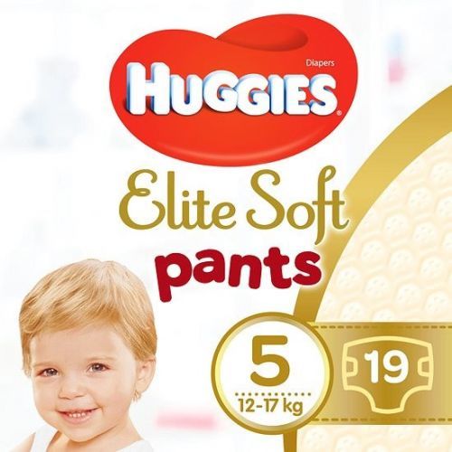 Huggies® Elite Soft Pants 5 Plenkové kalhotky 12-17kg 19ks