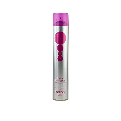 Kallos Extra silně tužící lak na vlasy s proteinem (Hair Spray Extra Strong With Silk Protein) 500 ml