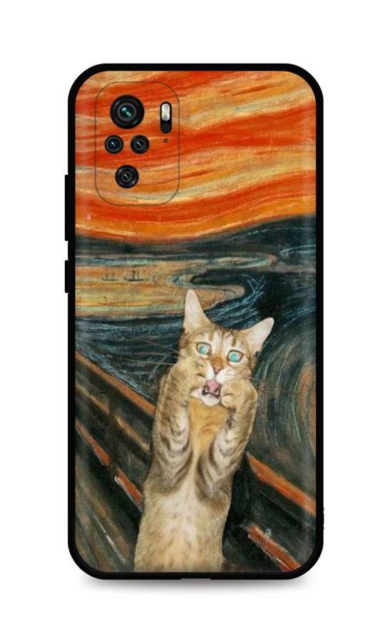 Kryt TopQ Xiaomi Redmi Note 10 silikon Scared Cat 59219