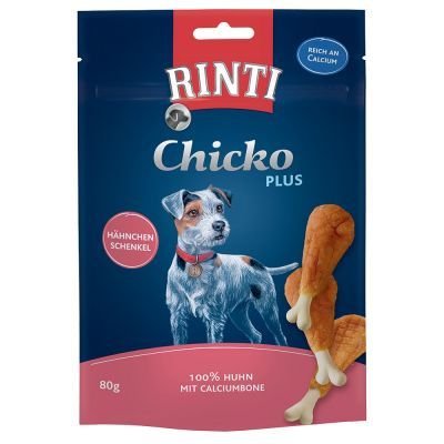 RINTI Extra Chicko Plus kuřecí stehna s vápníkem - 3 x 80 g