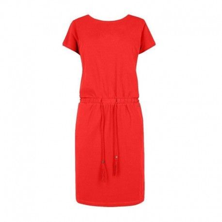 Sportovní bavlněné šaty - červené, Velikost M, Barva Červená MOSQUITO 8183