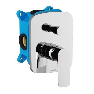 Sprchová/vanová podomítková baterie s přepínačem CL 065.00 Ravak CLASSIC, vrchní díl, chrom / X070088