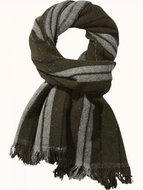 Maison Scotch Large wool striped blanket scarf Combo A UNI