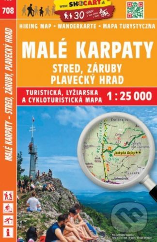 708 Malé Karpaty - Záruby, Plavecký hrad, 1:25.000 - SHOCart