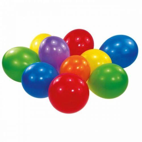 100 latexových balónků Standard, baravné 22,8 cm - Amscan