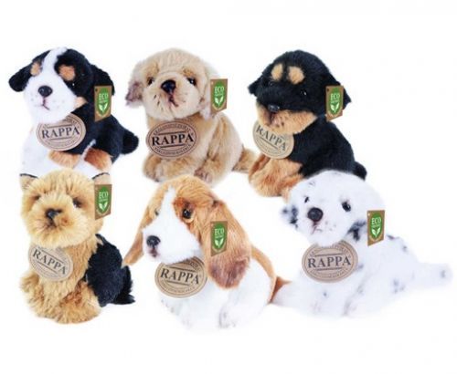 PLYŠ Pes sedící 11cm Eco-Friendly různé druhy *PLYŠOVÉ HRAČKY*