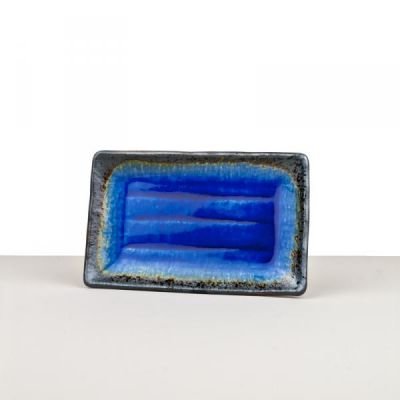 MIJ Talíř na sushi COBALT BLUE 21 x 13 cm