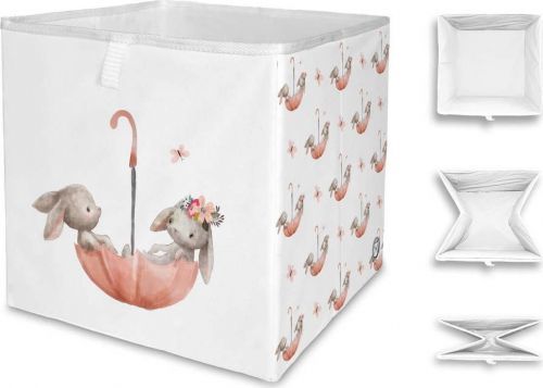 Dětský úložný box Mr. Little Fox Bunnies In The Rain