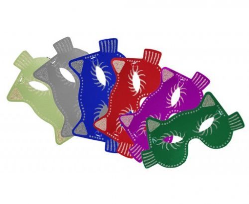 Škraboška kočka fóliová 6 ks v sáčku