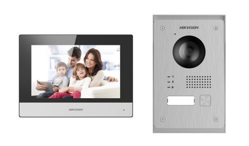 Hikvision DS-KIS703-P WIFI IP sada domovního vrátného - videotelefonu pro komunikaci ke dveřím