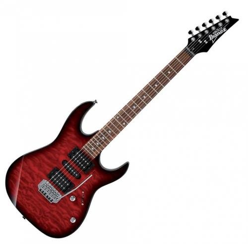 Ibanez GRX70QA Transparent Red Burst