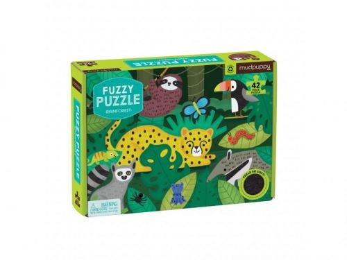 Mudpuppy Fuzzy Puzzle, Deštný prales 42ks