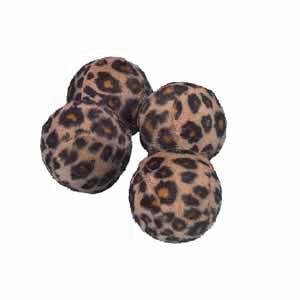 Chrastící míček s leopardím vzorem 4ks