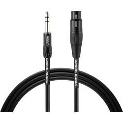 Kabel Warm Audio 55-90056 (1), [1x jack zástrčka 6,3 mm - 1x jack zástrčka 6,3 mm], 3.00 m, černá