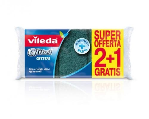 Vileda Glitzi Crystal 2+1 ks zelená střední