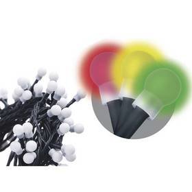 Vánoční osvětlení EMOS D5AM02 ZY0911T 80LED řetěz 8m kuličky multicolor s časovačem