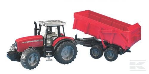 Bruder 2045 Massey Ferguson 7480 s vlekem