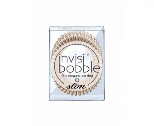 Invisibobble Tenká spirálová gumička do vlasů Invisibobble Slim Bronze Me Pretty 3 ks/bal.