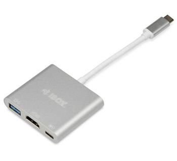 HUB I-BOX USB TYP C - USB 3.0, HDMI, USB C, POWER DELIVERY