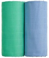 Látkové TETRA osušky 100 x 90, sada 2 ks, modrá + zelená