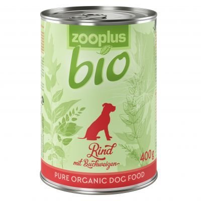 zooplus Bio hovězí s pohankou - 6 x 400 g