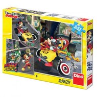 Mickey a Minnie - Závodníci - puzzle 3x55 dílků - Disney Walt