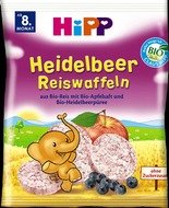 HIPP BIO borůvkové rýžové oplatky pro děti (30 g)