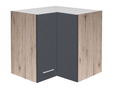 Horní rohová kuchyňská skříňka Tiago, dub san remo/šedá, šířka 60 cm