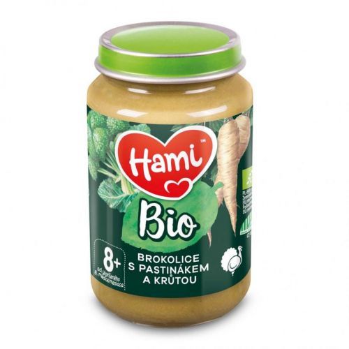 HAMI BIO Masozeleninový příkrm Brokolice s pastinákem a krůtou 190 g, 8+