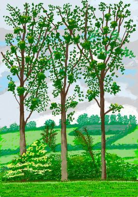 David Hockney - The Arrival of Spring, Normandy, 2020 (Hockney David)(Pevná vazba)