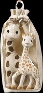 VULLI Set plyšová žirafa Sophie + žirafa Sophie