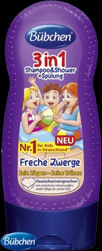 BÜBCHEN Kids šampon, sprchový gel a kondicionér 3v1 Malí šibalové 230 ml