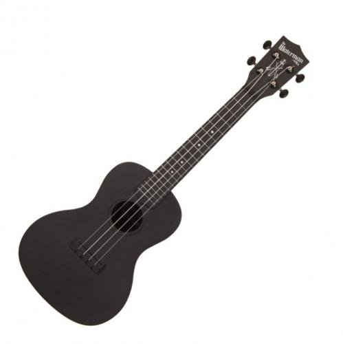 Kala Waterman Concert Black Matte Black Side&Back