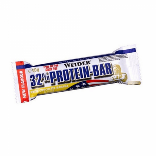WEIDER Protein bar 32% proteinová tyčinka bílá čokoláda a banán 60 g