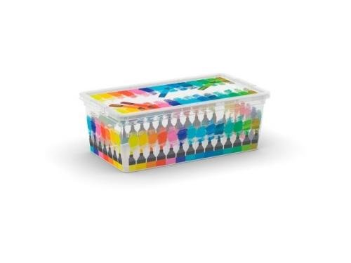 KIS Plastový úložný box C-Box Colours Arty XS, 6 L