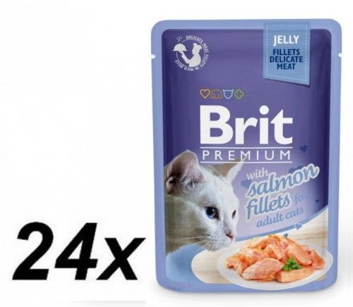 Brit Premium Cat Delicate Fillets in Jelly with Beef 24 x 85 g