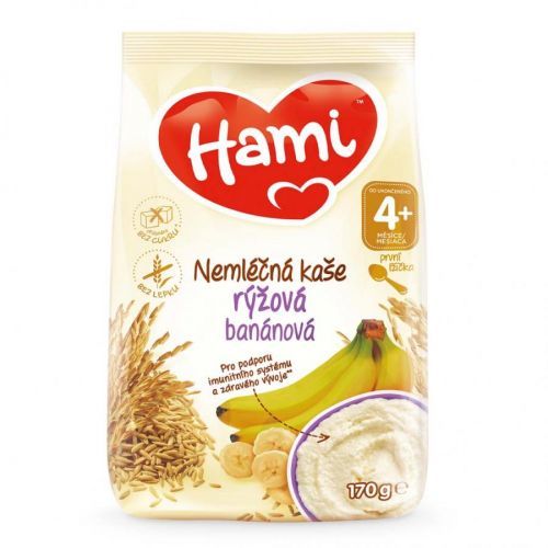 HAMI Nemléčná kaše rýžová banánová 170 g