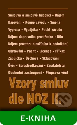 Vzory smluv dle NOZ II. - Poradca s.r.o.
